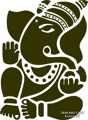 Ganesha 02 - sjabloon voor decoratie