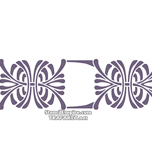 Art Nouveau rand 055 - sjabloon voor decoratie