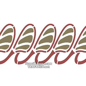 Art Nouveau rand 059 - sjabloon voor decoratie