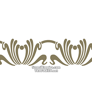 Art Nouveau rand 066 - sjabloon voor decoratie