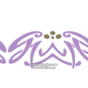 Art Nouveau rand 069 - sjabloon voor decoratie