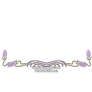 Art Nouveau motief 072B - sjabloon voor decoratie