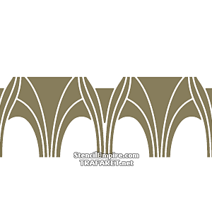 Art Nouveau rand 082 - sjabloon voor decoratie