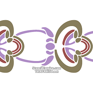 Art Nouveau rand 111 - sjabloon voor decoratie