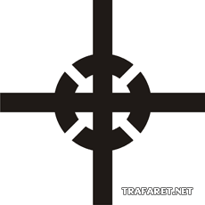 Het zwaartepunt - sjabloon voor decoratie