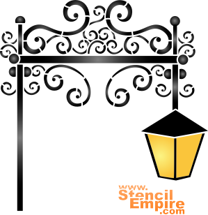 Kant lantaarn - sjabloon voor decoratie
