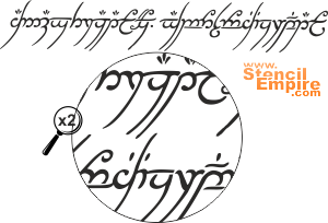 Heer van de Ringen (Stencils met teksten en sets letters)