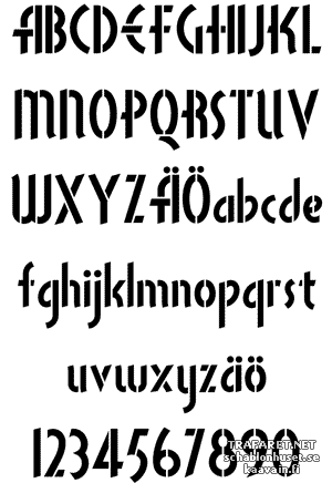 Mattheus lettertype - sjabloon voor decoratie