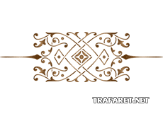 Klassiek monogram 56 - sjabloon voor decoratie
