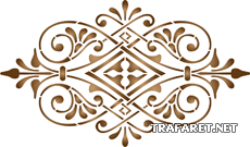 Klassiek monogram 57 - sjabloon voor decoratie