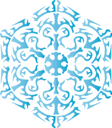 Sneeuwvlok XXI - sjabloon voor decoratie