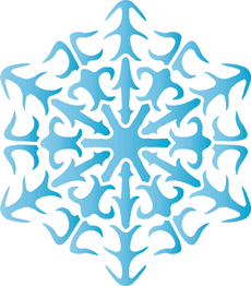 Sneeuwvlok XIX - sjabloon voor decoratie