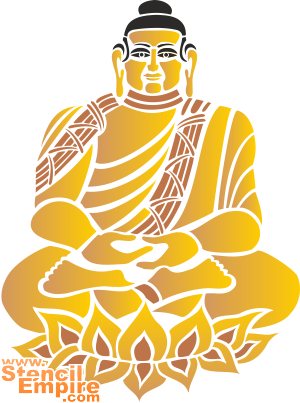 Boeddha - sjabloon voor decoratie