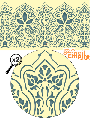 Oosterse patronen - sjabloon voor decoratie