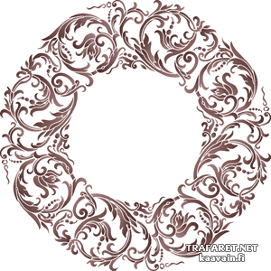 Klassieke cirkel 14 - sjabloon voor decoratie