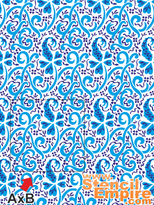 Perzisch behang 1 - sjabloon voor decoratie