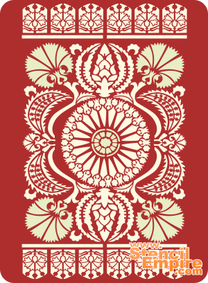 Ottomaanse tapijt 2 - sjabloon voor decoratie