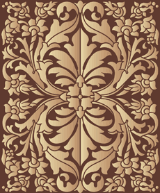 Renaissance tapijt - sjabloon voor decoratie