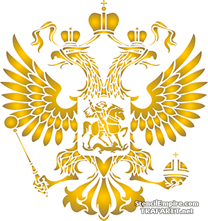 Russisch wapenschild - sjabloon voor decoratie