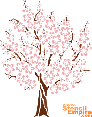 Sakura 3 - sjabloon voor decoratie