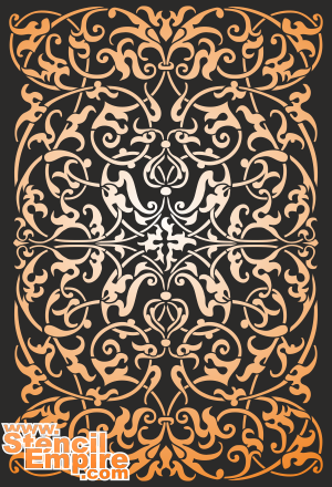 Moors tapijt (Stencils met kantpatronen)
