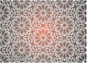 Marokkaans behang - sjabloon voor decoratie
