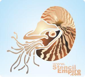 Nautilus - sjabloon voor decoratie