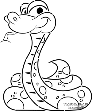 Kleine slang 02 - sjabloon voor decoratie