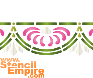 Asters en sneeuwklokjes - sjabloon voor decoratie