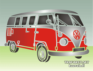 Volkswagen T1 - sjabloon voor decoratie