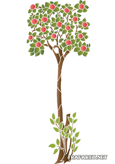 Appelboom - sjabloon voor decoratie