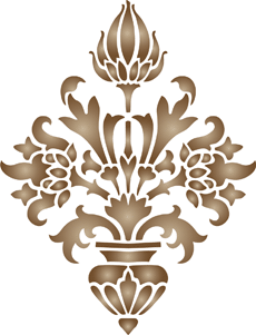 Victoriaans monogram - sjabloon voor decoratie