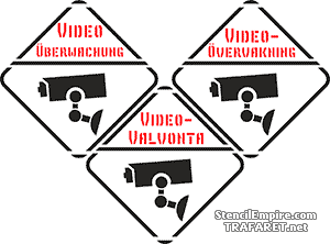 Videobewaking is aan de gang 2 - sjabloon voor decoratie