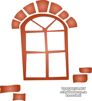 Oud raam - sjabloon voor decoratie