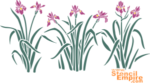 Irissen - sjabloon voor decoratie