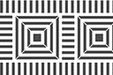 Geometrisch ornament B - muursjablonen met herhalende patronen
