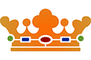 Koninklijke kroon 03 - stencils met verschillende objecten en voorwerpen