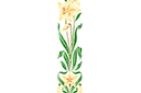 Sierlijke narcissen - stencils met tuin- en veldbloemen