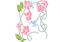 Klokjesbloemen en kolibries - stencils met tuin- en veldbloemen