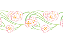 Lucht bloemen - stencils met tuin- en veldbloemen