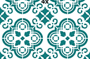 Marokkaanse tegel 03 - stencils met vierkante patronen