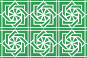 Geometrische spiralen - muursjablonen met herhalende patronen