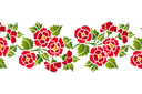 Decoratief boeket 031b - stencils met tuin- en veldbloemen