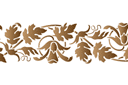 Klokjesbloemen rand 23 - sets van sjablonen in dezelfde stijl