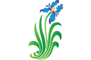 Iris 24 - stencils met tuin- en veldbloemen