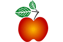 Appel 1 - stencils met fruit en bessen