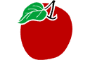 Appel 3 - stencils met fruit en bessen