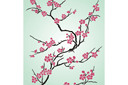 Sakura uit Japan - oosterse stijl stencils