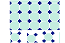 Vloertegels 2 - stencils met vierkante patronen