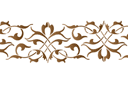 Kanten rand 50 - sets van sjablonen in dezelfde stijl